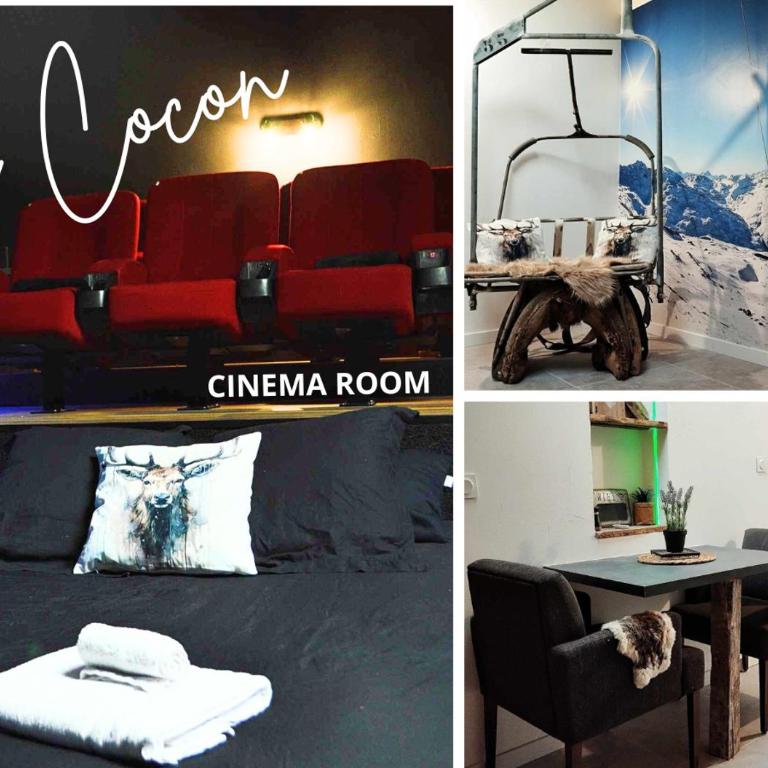 LE COCON l'unique expérience Cinéma room de la Grange Savoyarde 1km du Lac d'Annecy - Appartement 1 Chambre - 3
