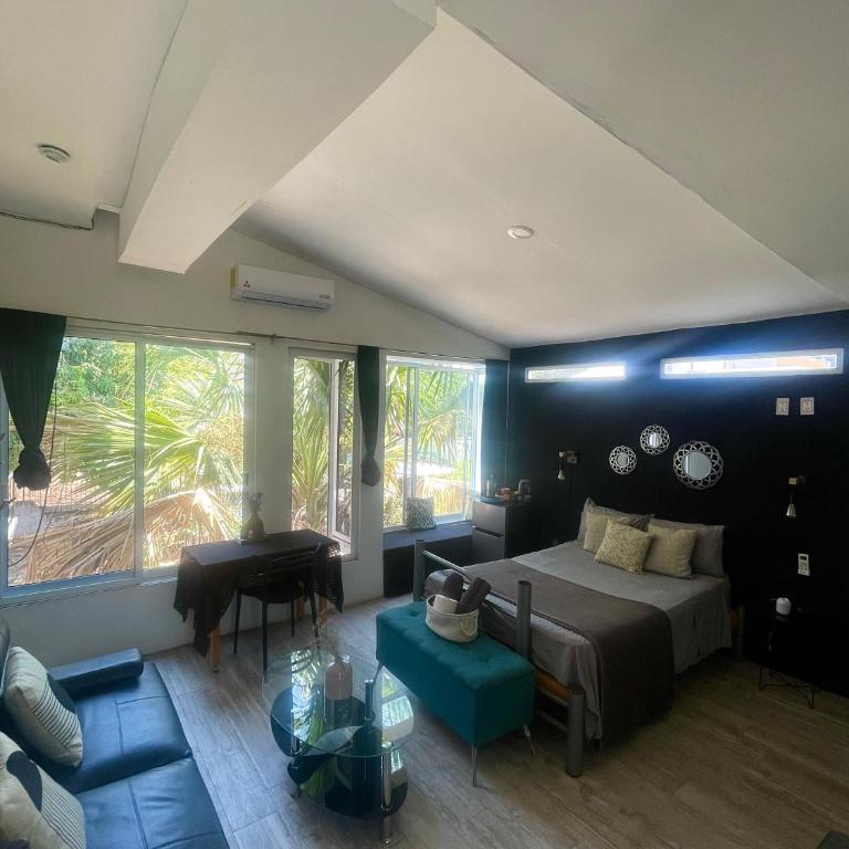 Casita Piedra - Habitación Doble Deluxe con baño privado - 8