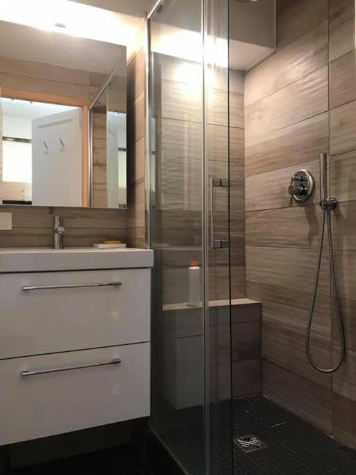 La marmotte: Vue Mont Blanc, terrasse, parking - Appartement 2 Chambres avec Vue sur la Montagne - 15