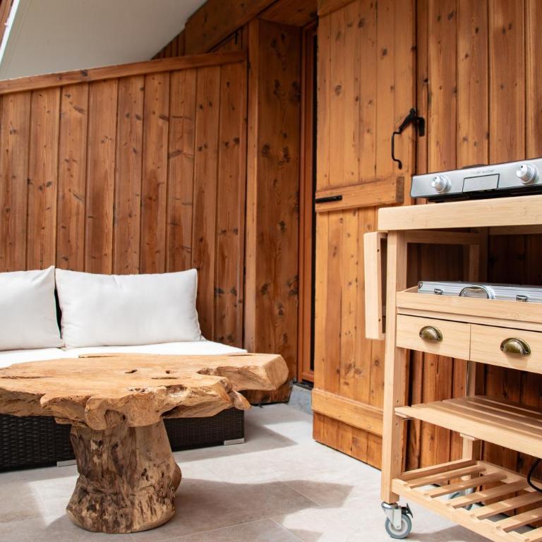 Studio cabine Au Loup Blanc avec vue Mont Blanc - Appartement 1 Chambre - 4