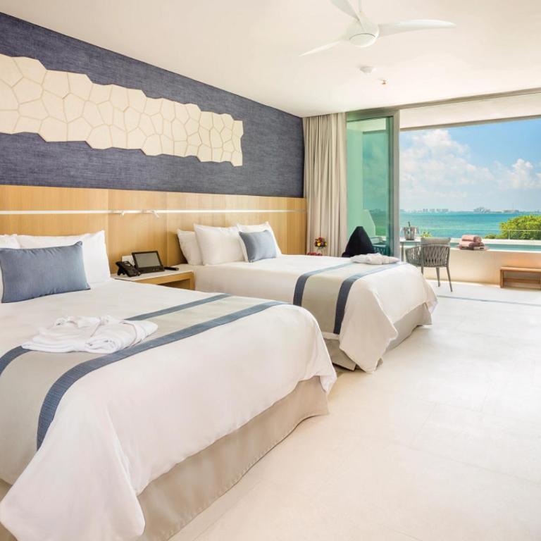 Dreams Vista Cancun Golf & Spa Resort - All Inclusive - Preferred Club Deluxe Ocean View Plunge Pool 2 Queens - 4