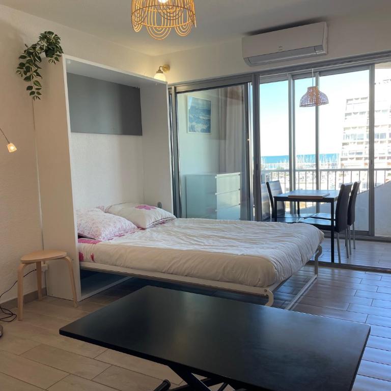 STUDIO 2-3 pers PARKING CLIM VUE PORT ET MER - Studio - 13