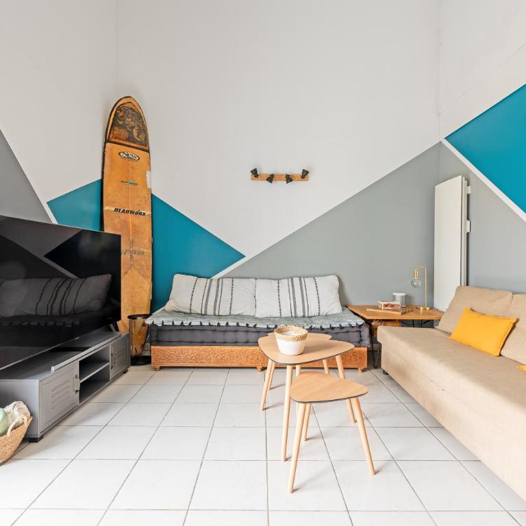 Le Surf : Triplex (T4) parking, rooftop et clim - Appartamento con 3 Camere da Letto - 1