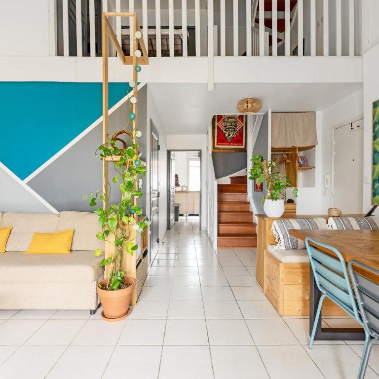 Le Surf : Triplex (T4) parking, rooftop et clim - Appartamento con 3 Camere da Letto - 5
