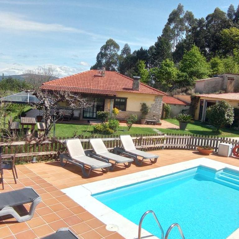 Casa Rural Pontevedra con piscinajardínbarbacoa - Four-Bedroom House - 1