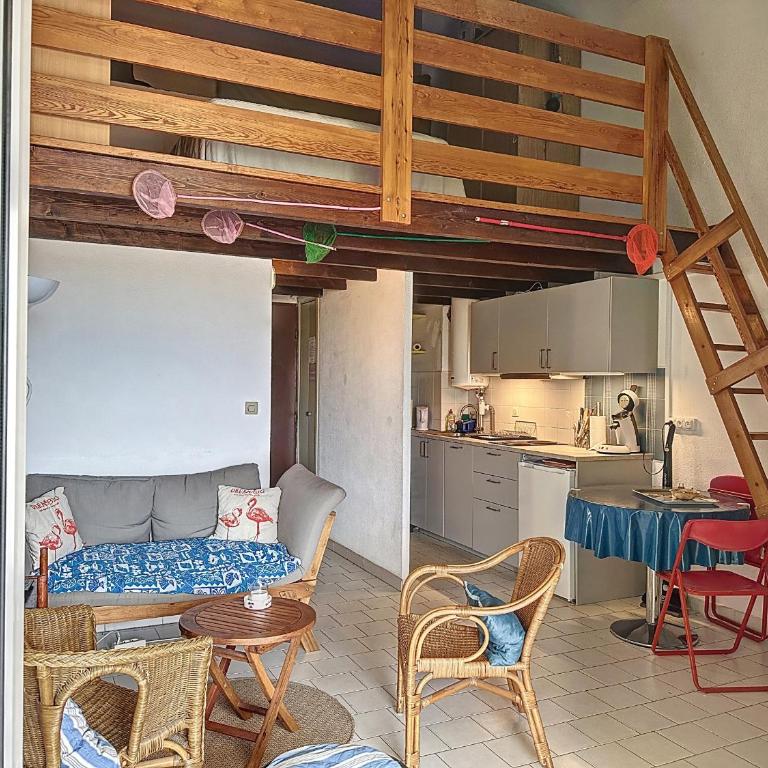 Carnon Ouest - F1 Mezzanine, 4 Pers, Près Plage - FR-1-715-98 - Studio - 3