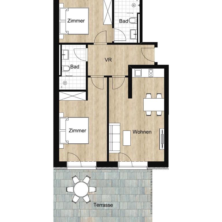 Apart Natur - Apartment mit 2 Schlafzimmern - 23