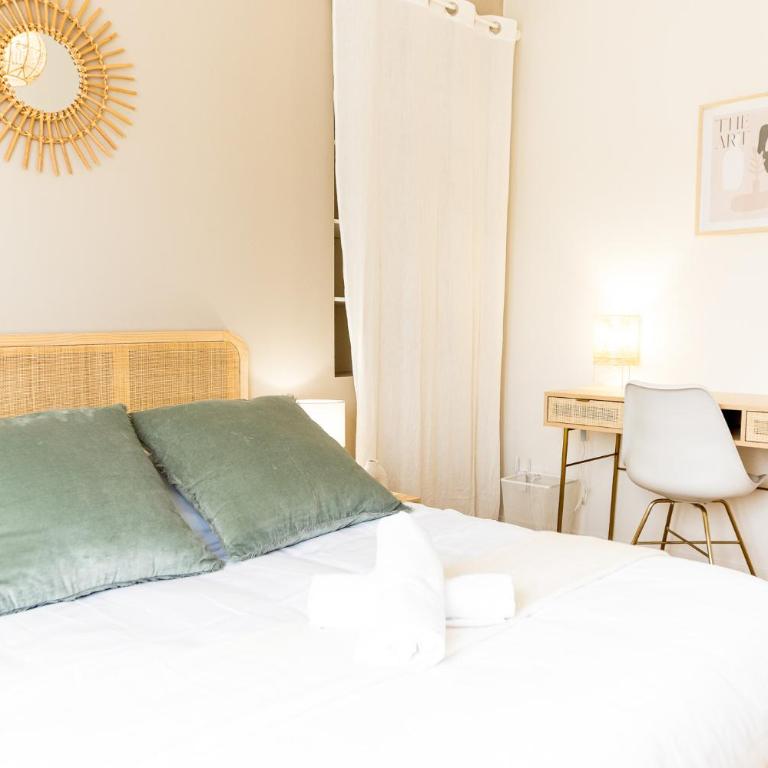 L'élégant - Beau logement avec vue Sarthe - Gare - Tram - Centre ville - Appartement 1 Chambre - Vue sur Ville - 1
