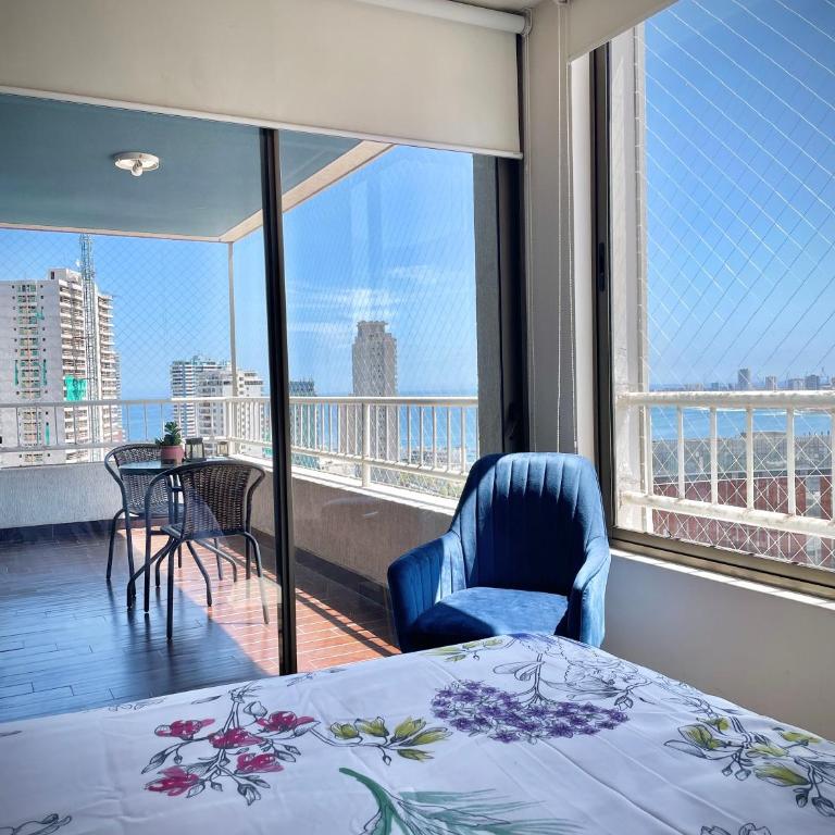 Depto frente a Playa con hermosa vista al mar Condominio Mar Egeo - Apartamento de 1 dormitorio - 1