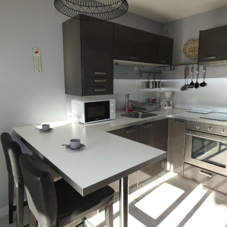 Studio Cabine Moderne, 100m de la Plage, Parking et Wifi Inclus - FR-1-328-253 - Studio - 7