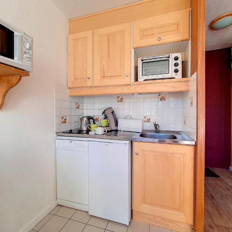 Studio Lumineux au Pied des Pistes avec Balcon – 3 Pers. - FR-1-344-1056 - Estudio - 7