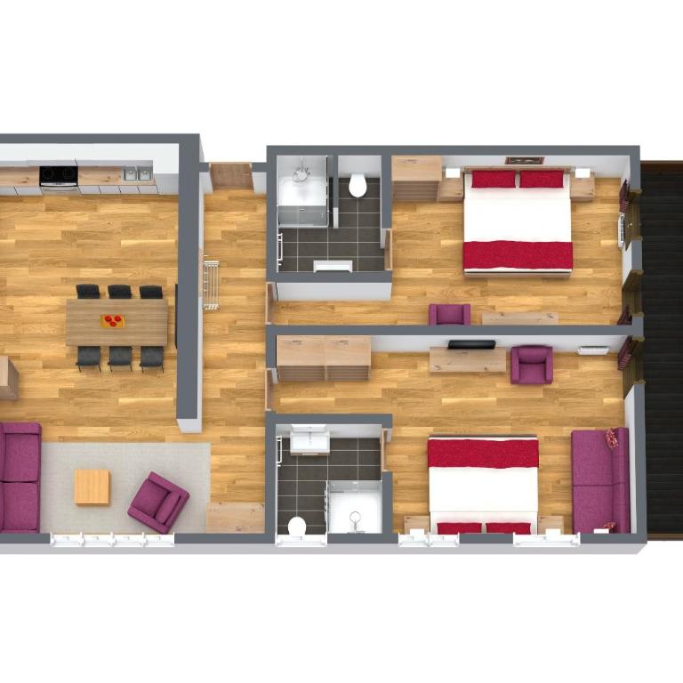 Apart Fortuna - Apartment mit 2 Schlafzimmern - 9