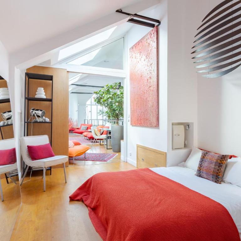 Large Luxury Loft with AC 3 to 4 Bedrooms Montorgueil Louvre - Appartement 4 Chambres de Luxe - 12
