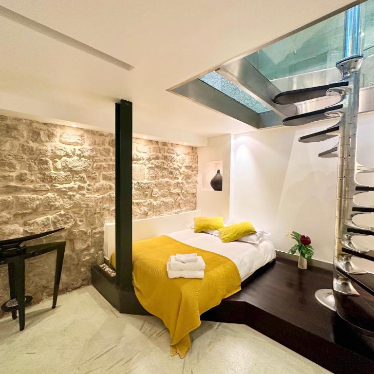 Large Luxury Loft with AC 3 to 4 Bedrooms Montorgueil Louvre - Appartement 4 Chambres de Luxe - 14