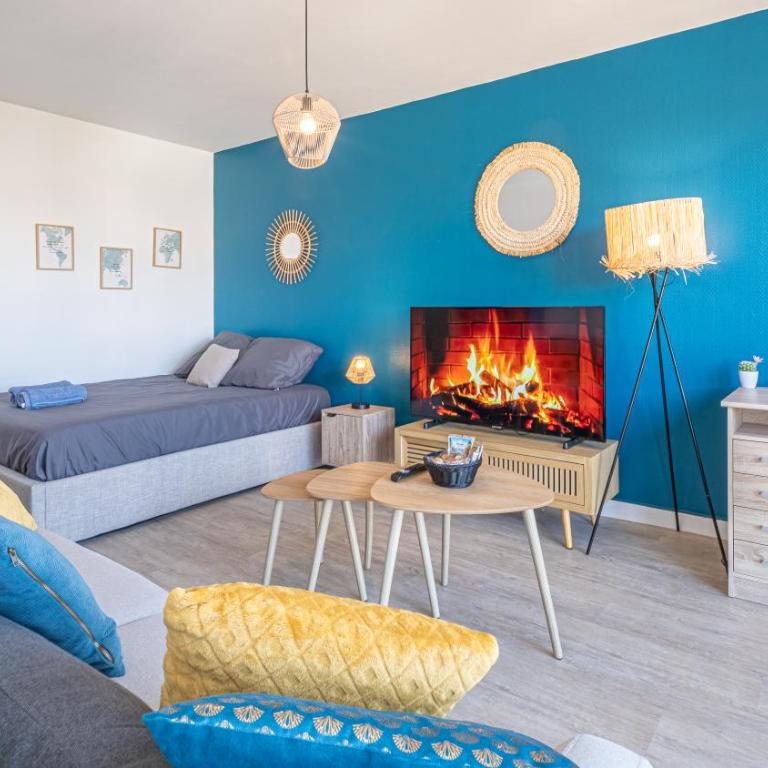 Bleu Paon - Welc'Home - WIFI haut débit, vue dégagée, calme et confortable - One-Bedroom Apartment - 32
