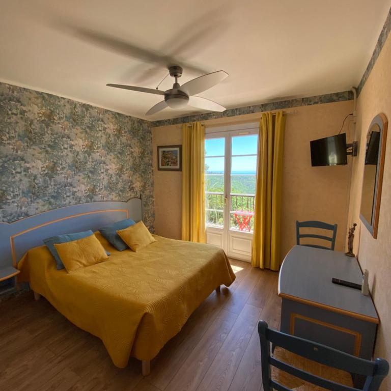 Les Belles Terrasses - Chambre Double ou Lits Jumeaux - Vue sur Mer - 11