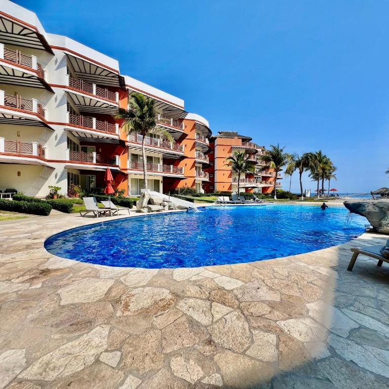 Beachfront in a peaceful Resort 8mi from Puerto Escondido - Apartamento de 2 dormitorios - Frente al océano - 31