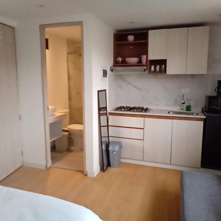 HOMY APARTAMENTOS - Corferias, embassy, airport, G12, UN, Agora - Studio Apartment with One Double Bed - 1