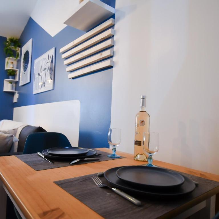 La Kalipso H24, Atypique,Por,Plage,Fibre,Netflix - Apartment mit 1 Schlafzimmer - 19