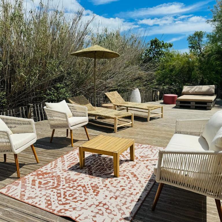 Cabane le Flamant avec jardin, piscine et parking - Appartement 1 Chambre - 28