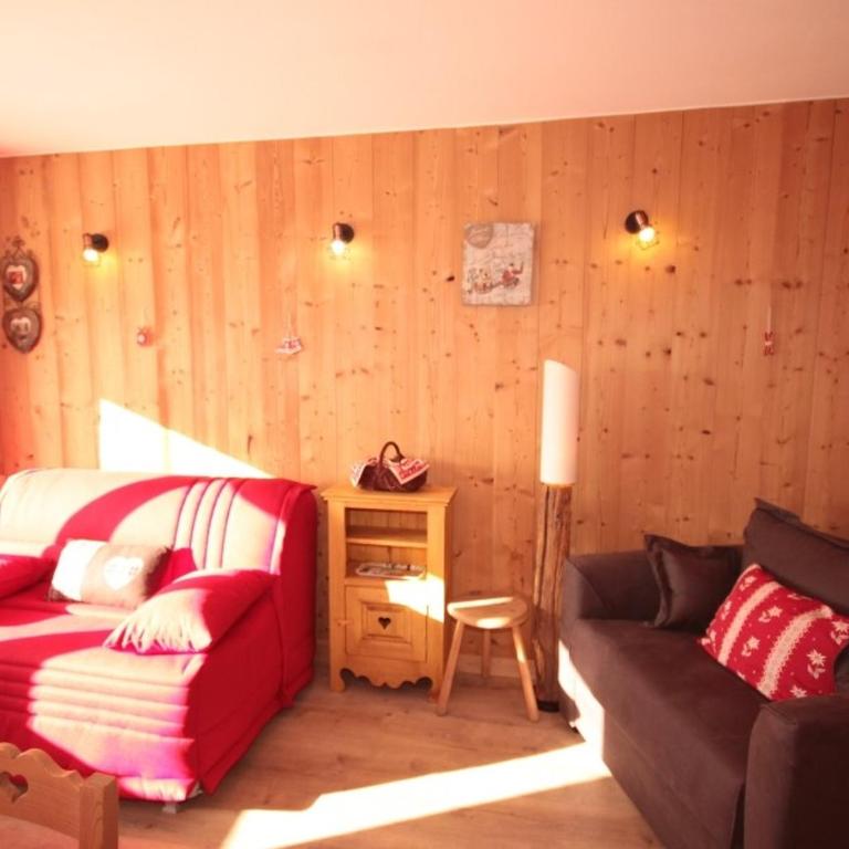 Chalet Les Myrtilles aux Saisies sur les pistes - Studio mit Schlafsofa - 8