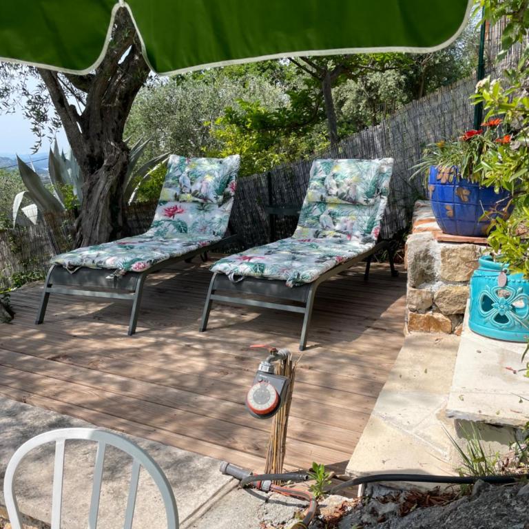 Villa Daphné - Doppel-/Zweibettzimmer mit Gartenblick - 1