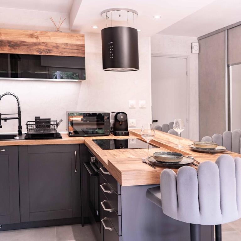 Studio cabine Au Loup Blanc avec vue Mont Blanc - Appartement 1 Chambre - 28