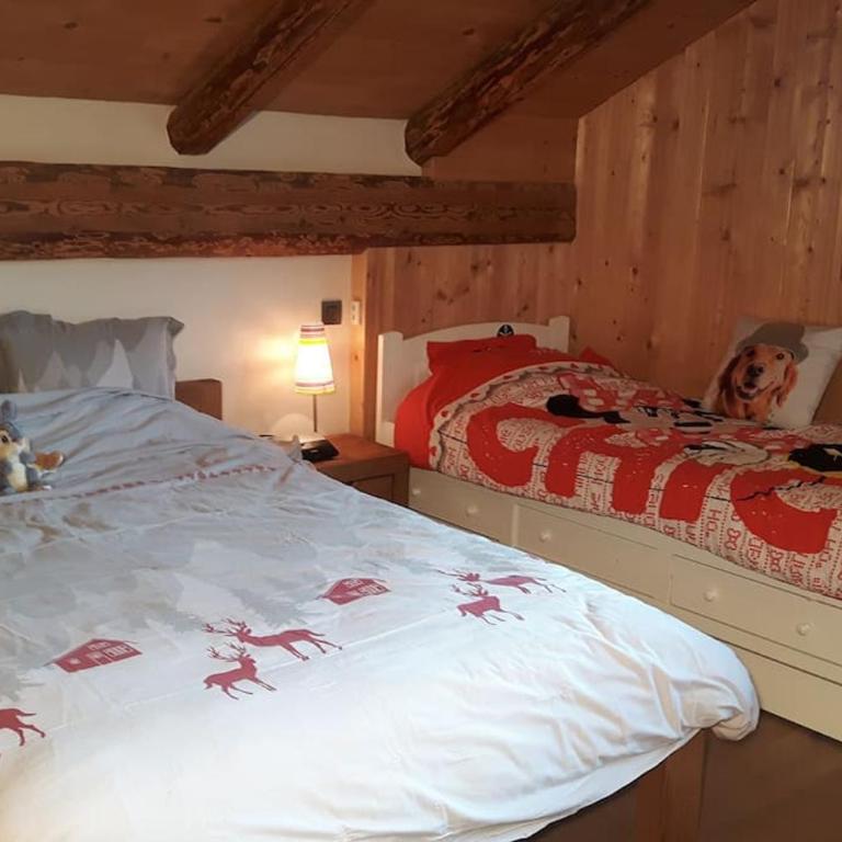 2 spacieux appartements dans une ferme rénovée face au MontBlanc - Appartement 3 Chambres avec Balcon - 16