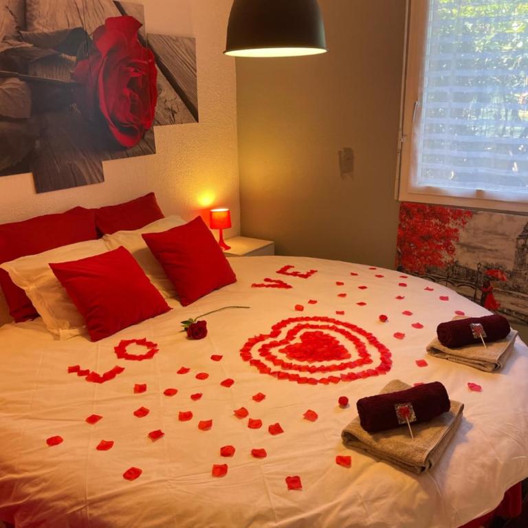 Joli T2, jacuzzi, lit rond, jardin, parking privé, métro - One-Bedroom Apartment - 7