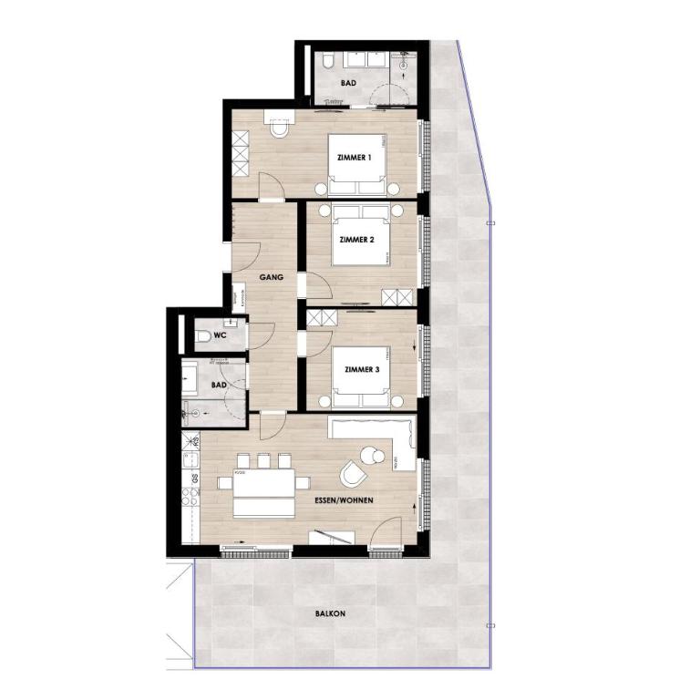 AlpenParks Hotel & Apartment Taxacher - Penthouse-Apartment mit 3 Schlafzimmern - 6