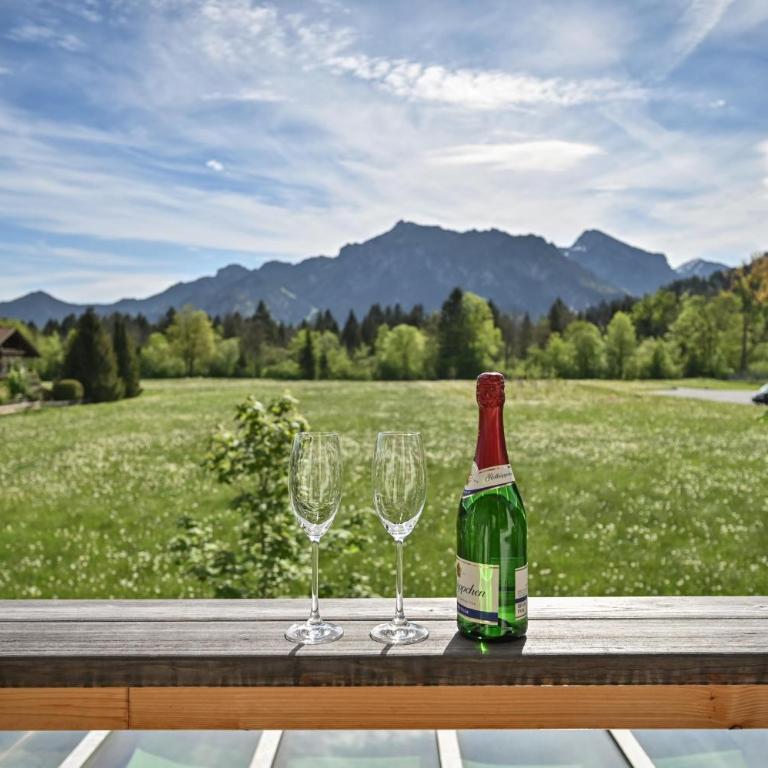 Ferienwohnung Herzstück im Haus Schlossblick - Apartment mit Blick auf die Berge - 14