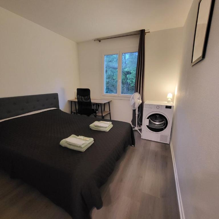 T3 avec magnifique vue montagne, 3 étoiles, piscine et parking, clim - Appartement 2 Chambres - 9