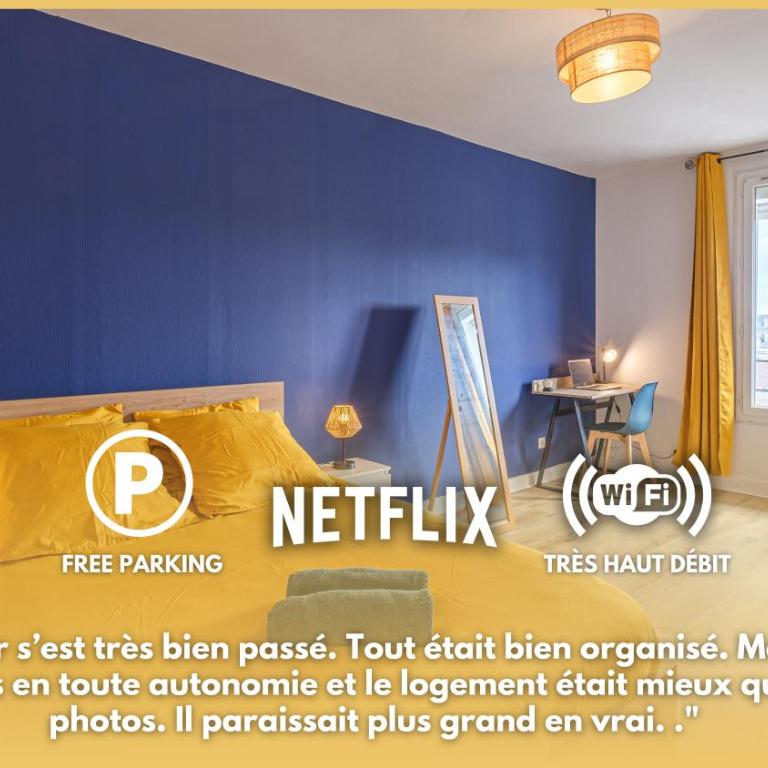Bleu Nuit - Welc'Home - Parking inclus, WIFI haut débit, 600m de la gare, au calme - Appartamento con 1 Camera da Letto - 8