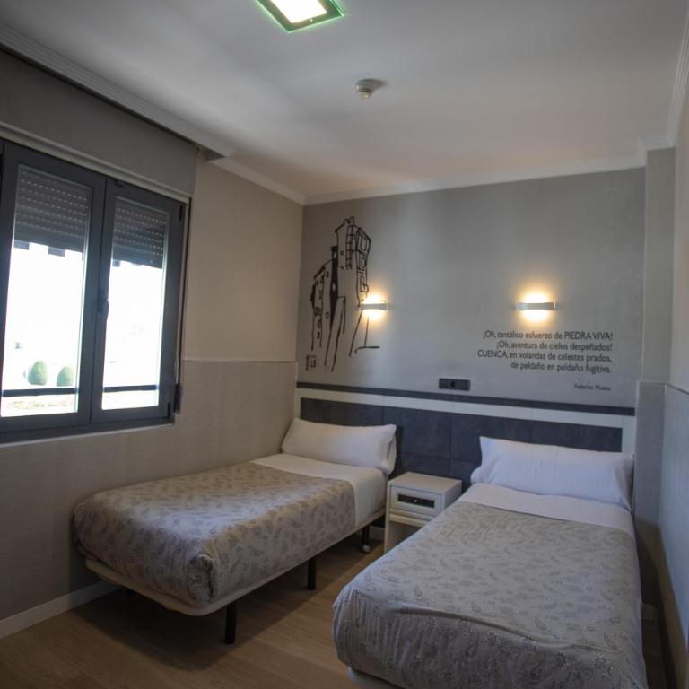 Hotel LB Villa De Cuenca - Habitación Doble - 2 camas - 1