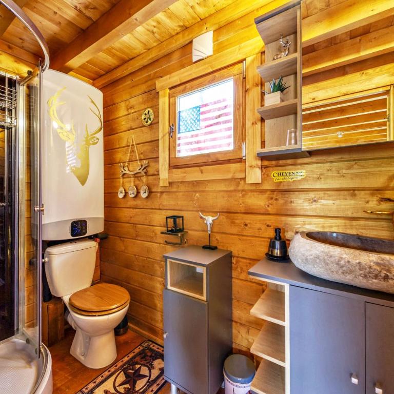Wyoming Lodge - LUXE et SPA - Vue lac Aiguebelette - Chalet mit 1 Schlafzimmer - 22