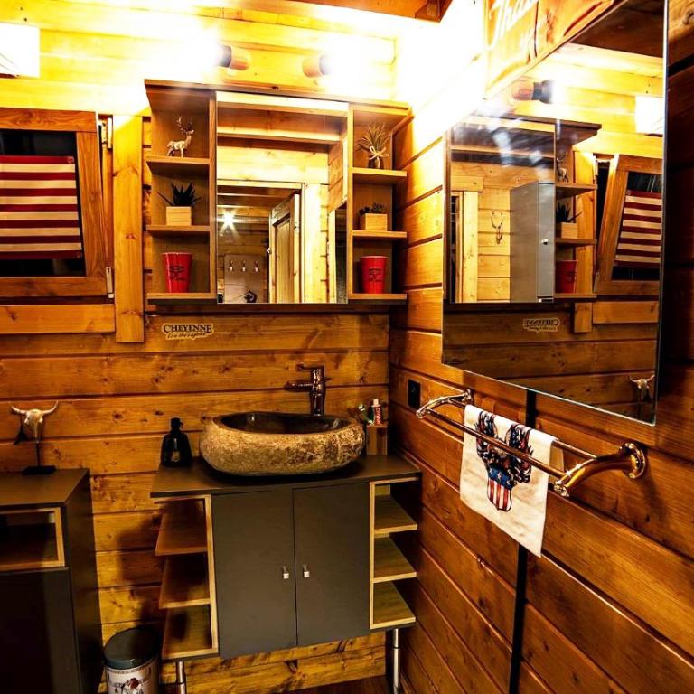 Wyoming Lodge - LUXE et SPA - Vue lac Aiguebelette - Chalet mit 1 Schlafzimmer - 23