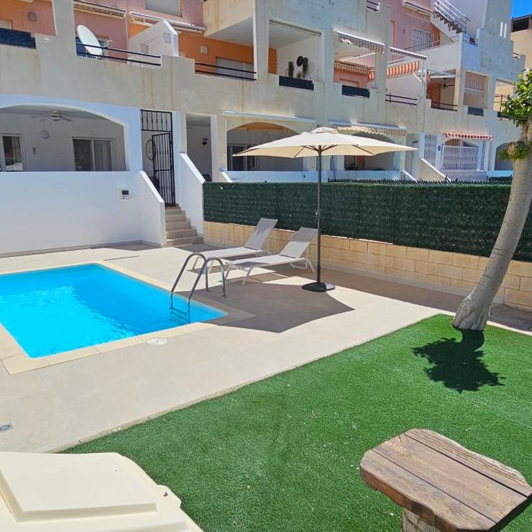 Apartamentos Paraíso Vera Playa, Fatu Hiva, Bajo A con piscina privada en jardín privado, PRIMERA LINEA de PLAYA, WIFI - Apartamento - Planta baja - 9