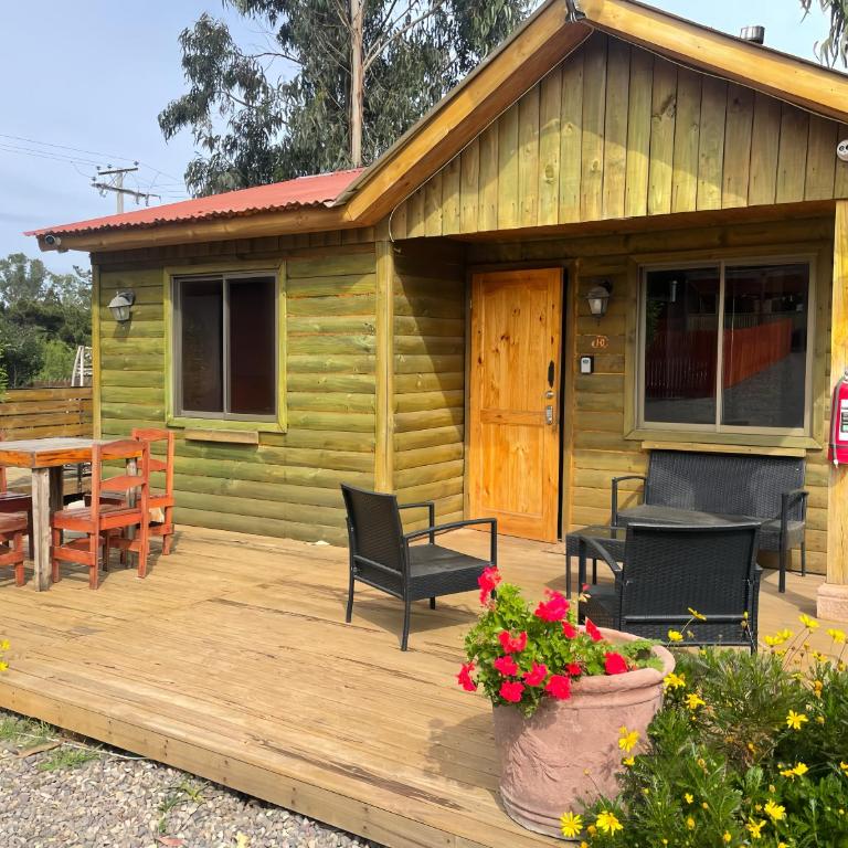 Cabaña en Tunquén con parrilla, fogón, piscina y bosque - Casa de 2 dormitorios - 8
