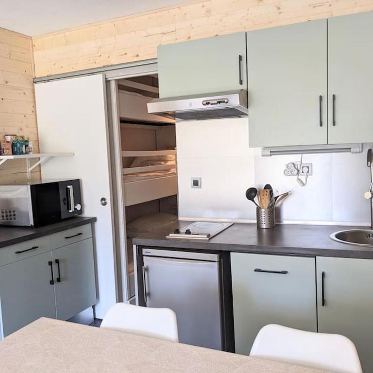 Studio 25m2, 5 pers, 30m des pistes, balcon sud - Appartamento con 1 Camera da Letto - 6