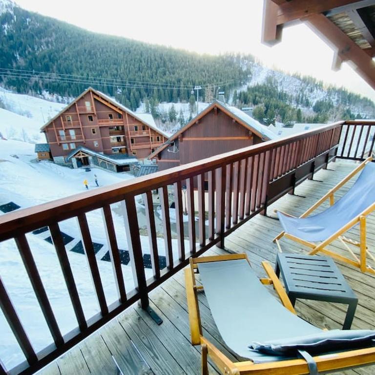 Oz en oisan APPART 6-8 PERS CHALET DES NEIGES Piscine -Sauna - Appartement 3 Chambres - 21