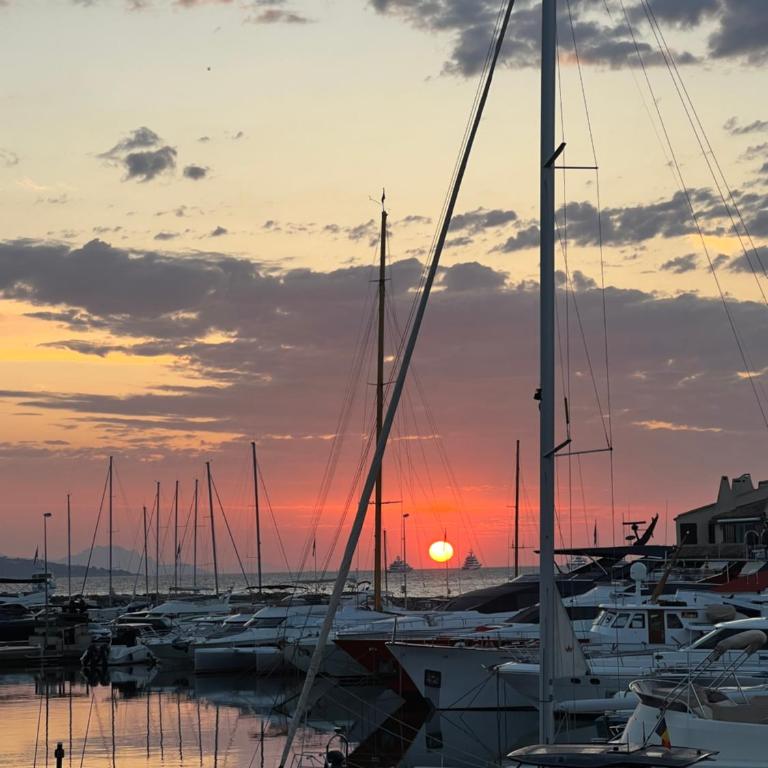 Belle vue Golfe de St Tropez Marines de Cogolin La Galiote - Apartment mit 2 Schlafzimmern mit Hafenblick - 12