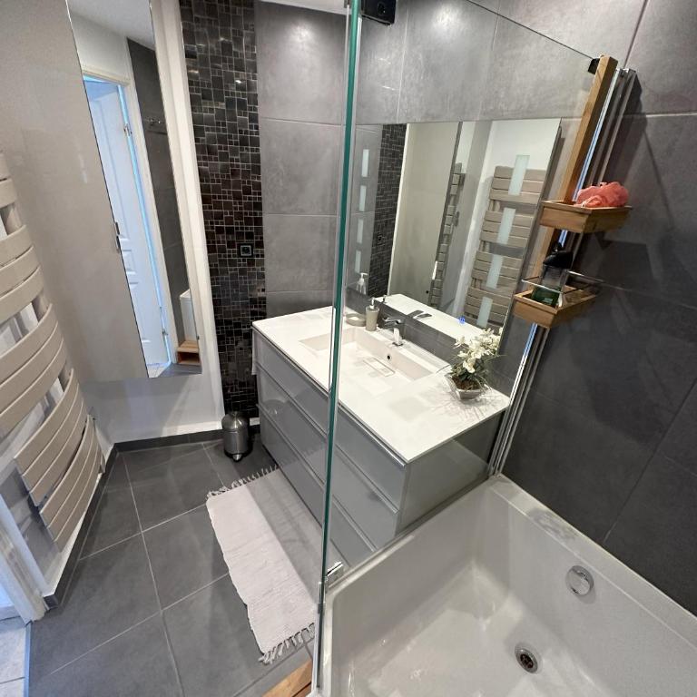 Superbe 3pièces, balcon, garage, clim, piscine - Appartement 2 Chambres - 18