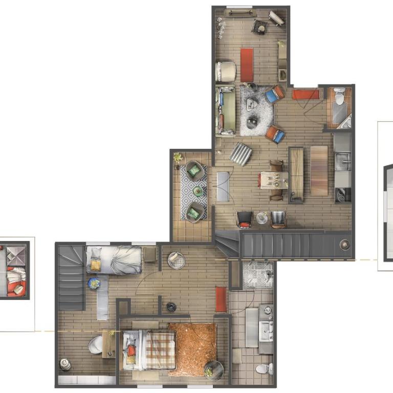 Family penthouse/Old Town heart - Apartman sa 4 Spavaće Sobe i Balkonom - 6