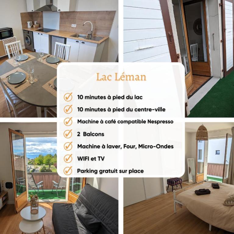 Cosy et moderne avec Clim - Lac Léman - Appartement 2 Chambres - 2