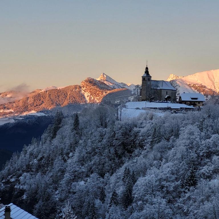 Dans un village savoyard a 1000 m d'altitude bel appartement spacieux de140m2 avec vue magnifique sur la montagne - Appartement avec Vue sur la Montagne - 38
