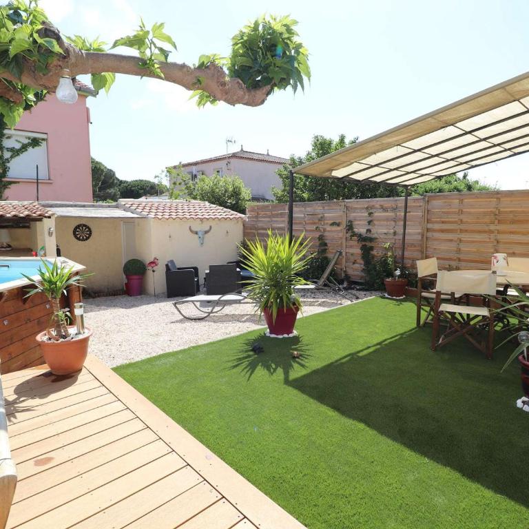 Beau 3 pièces climatisé, piscine privée, parking au Grau-du-Roi - FR-1-307-215 - Appartamento - 21
