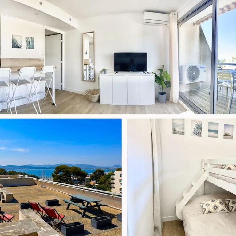 Superbe rooftop vue mer Port Santa Lucia 5 pers - Appartamento con 1 Camera da Letto - 1