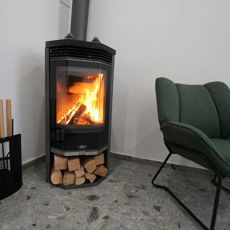 Suite mit Badewanne, Kamin und Parkplatz - Apartment mit 1 Schlafzimmer - 15