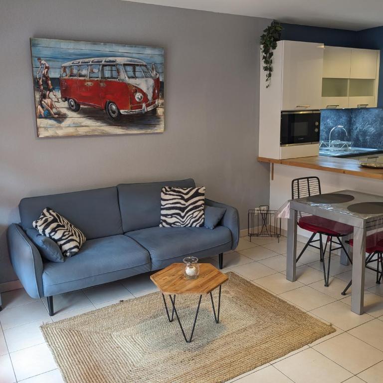 Charmant appartement de 41m2 avec linges de maison et ménage compris, 2 pièces à Lamalou-les-Bains pour 2 personnes - Appartement 1 Chambre - 1