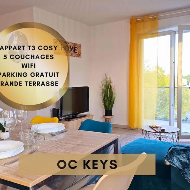 L'évasion Carcassonnais avec Terrasse 2 places de Parking privée - Apartment mit 2 Schlafzimmern und Balkon - 1